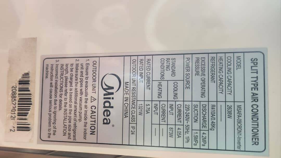 Split Midea inverter