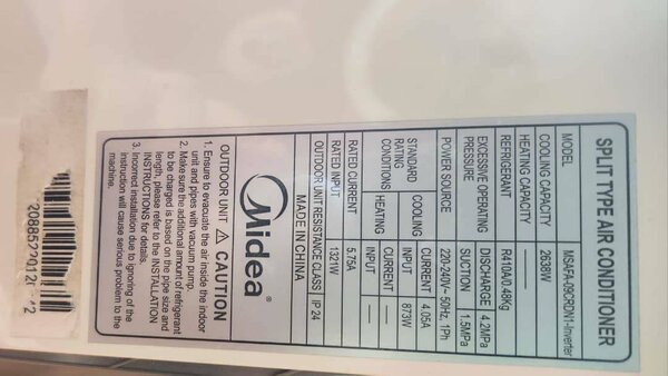 Split Midea inverter