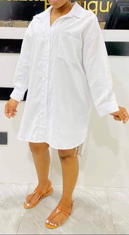 Dress shirt in white color