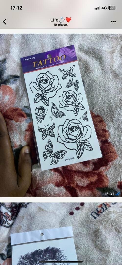 Tatouage temporaire fleurs