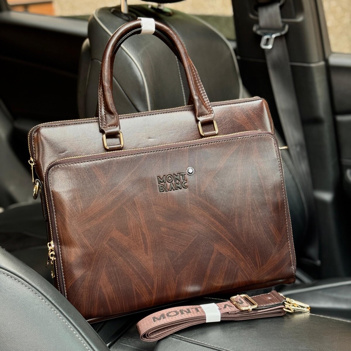 Leather briefcase