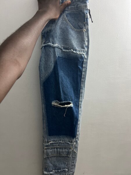 Jeans déchirés homme bleu