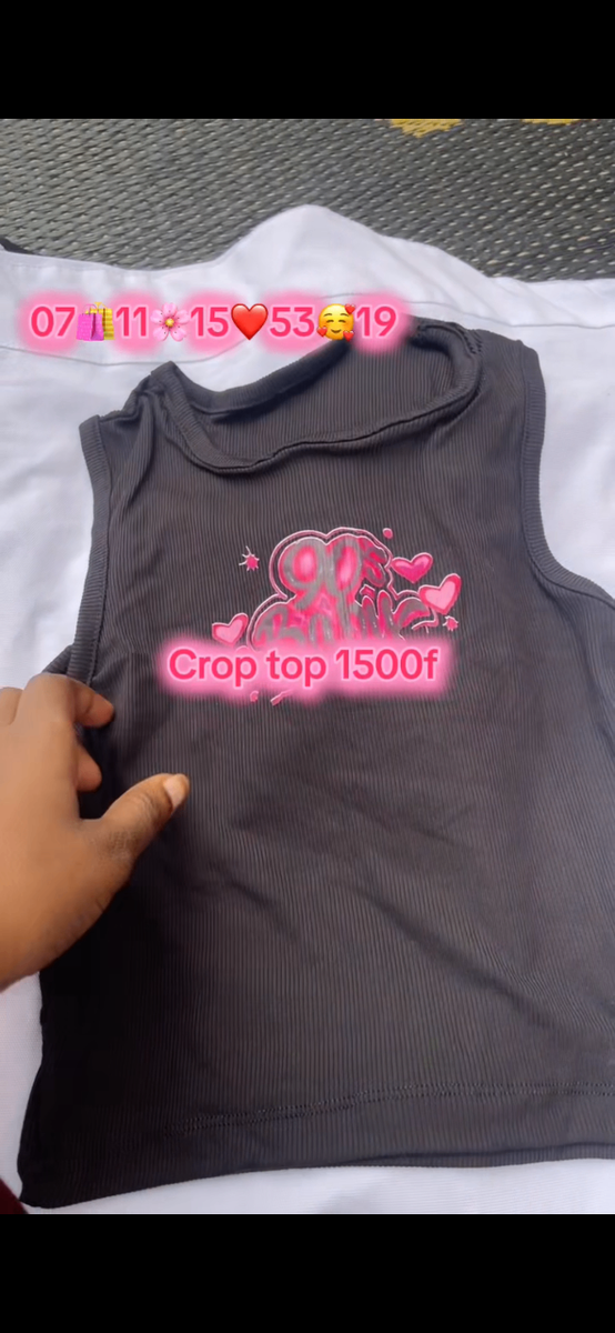 Crop top floral style