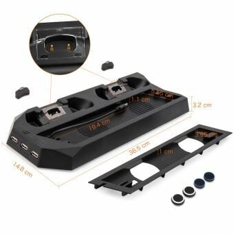Support console PS4 avec station de recharge manette