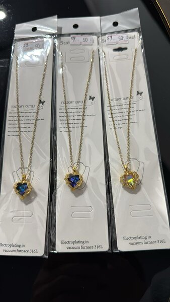 Heart Pendant Necklace  - All colors