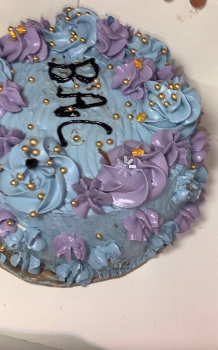 Gâteau floral décoratif