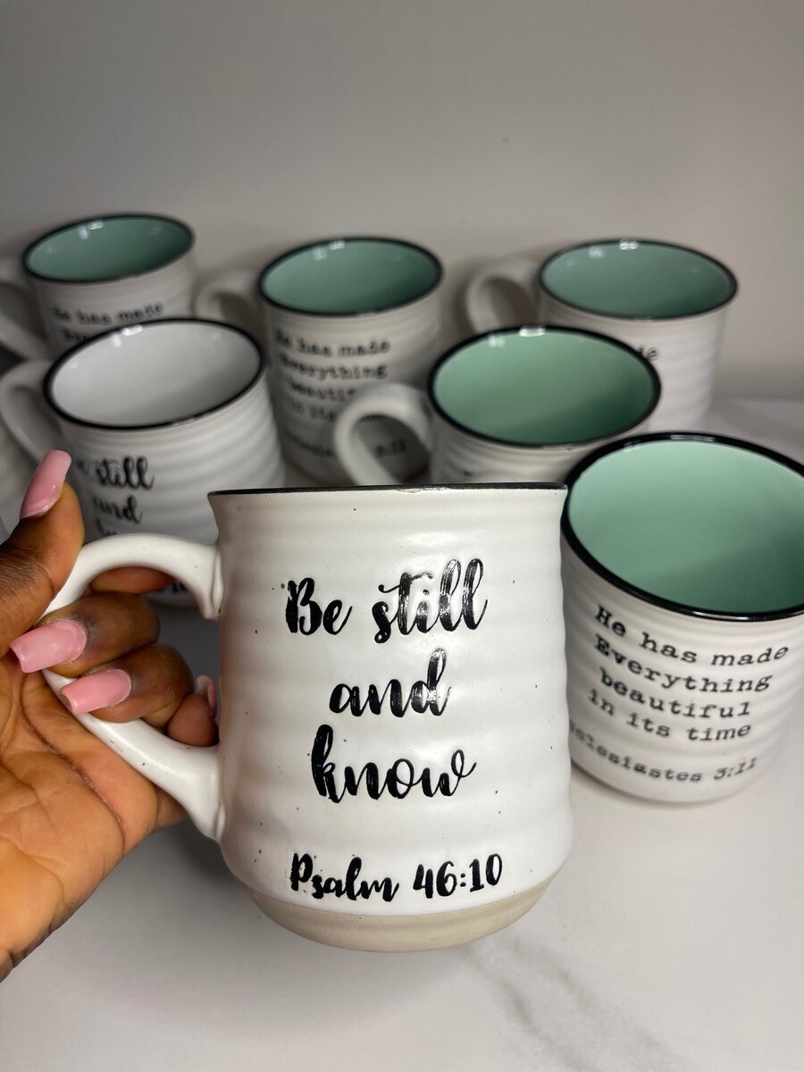 Scripture mugs