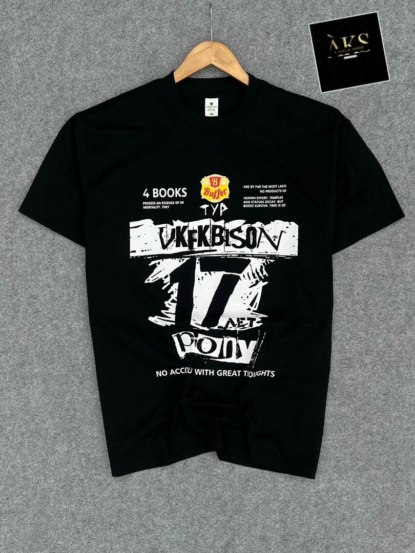 T-shirt graphique noir homme