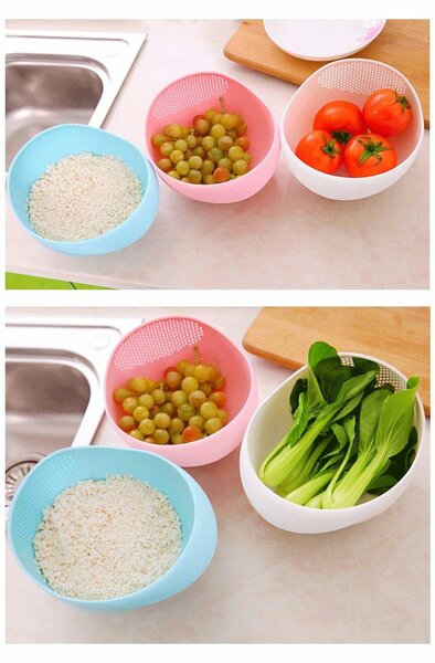 Bol passoire de riz légumes fruits