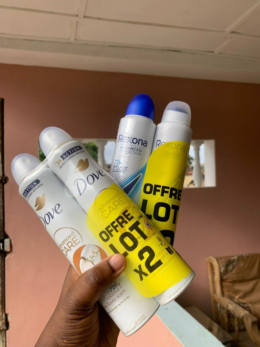 Lot de déodorants mixte