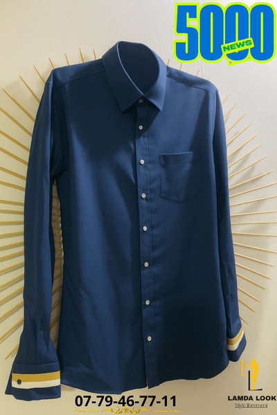 Chemise élégante bleue