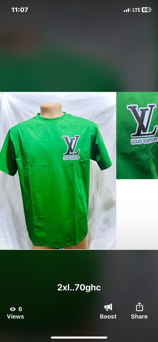 Louis Vitton Round Neck Top- Green