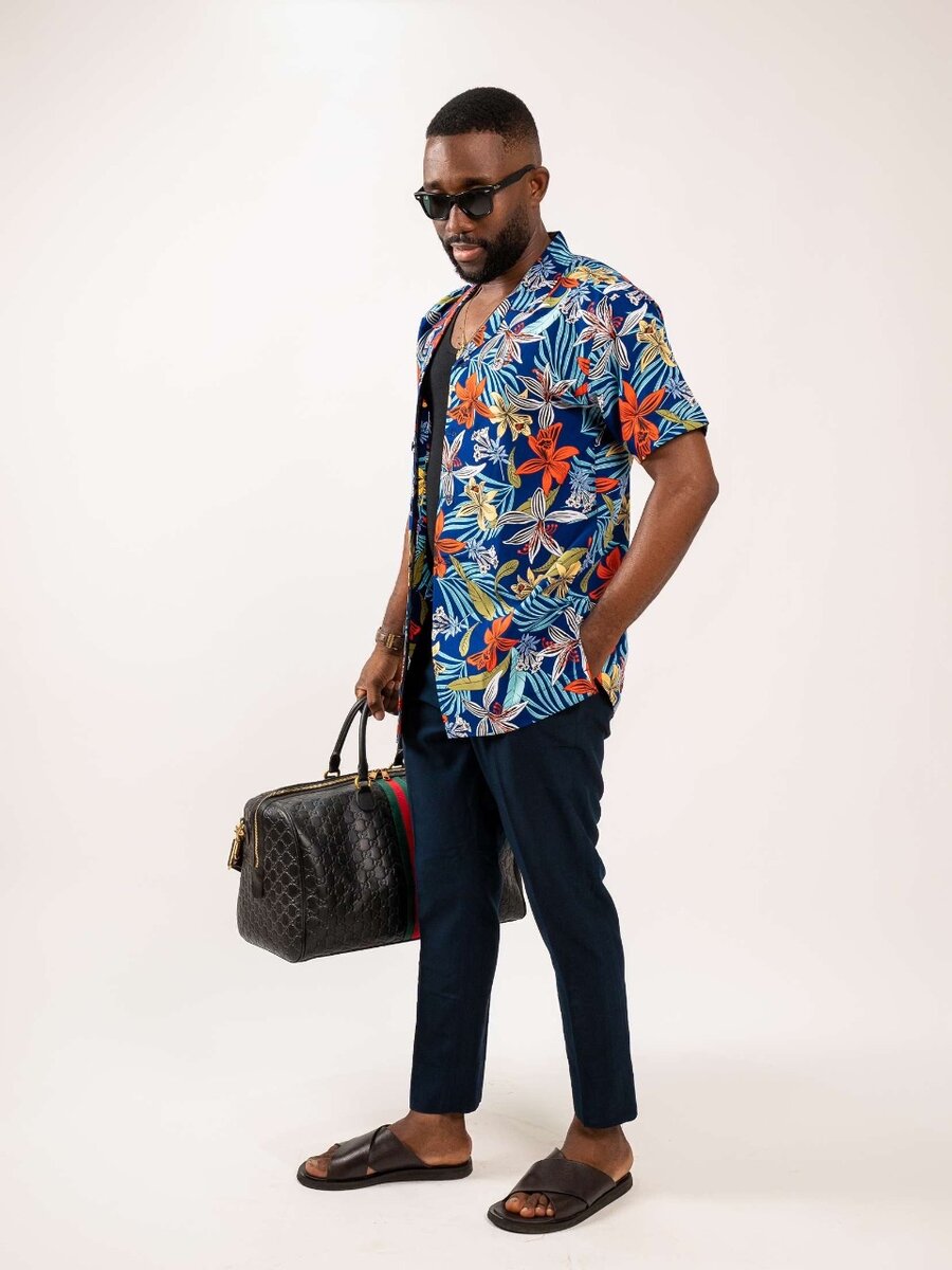 Mens Revere Print Shirt