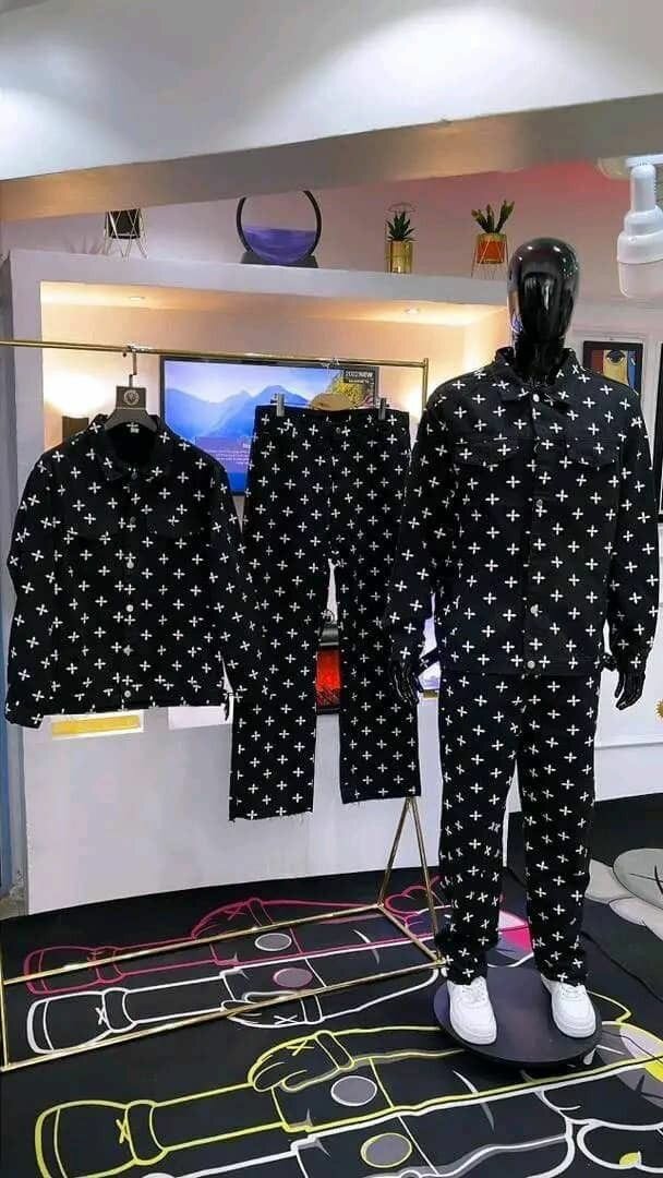 Men jeans top and down