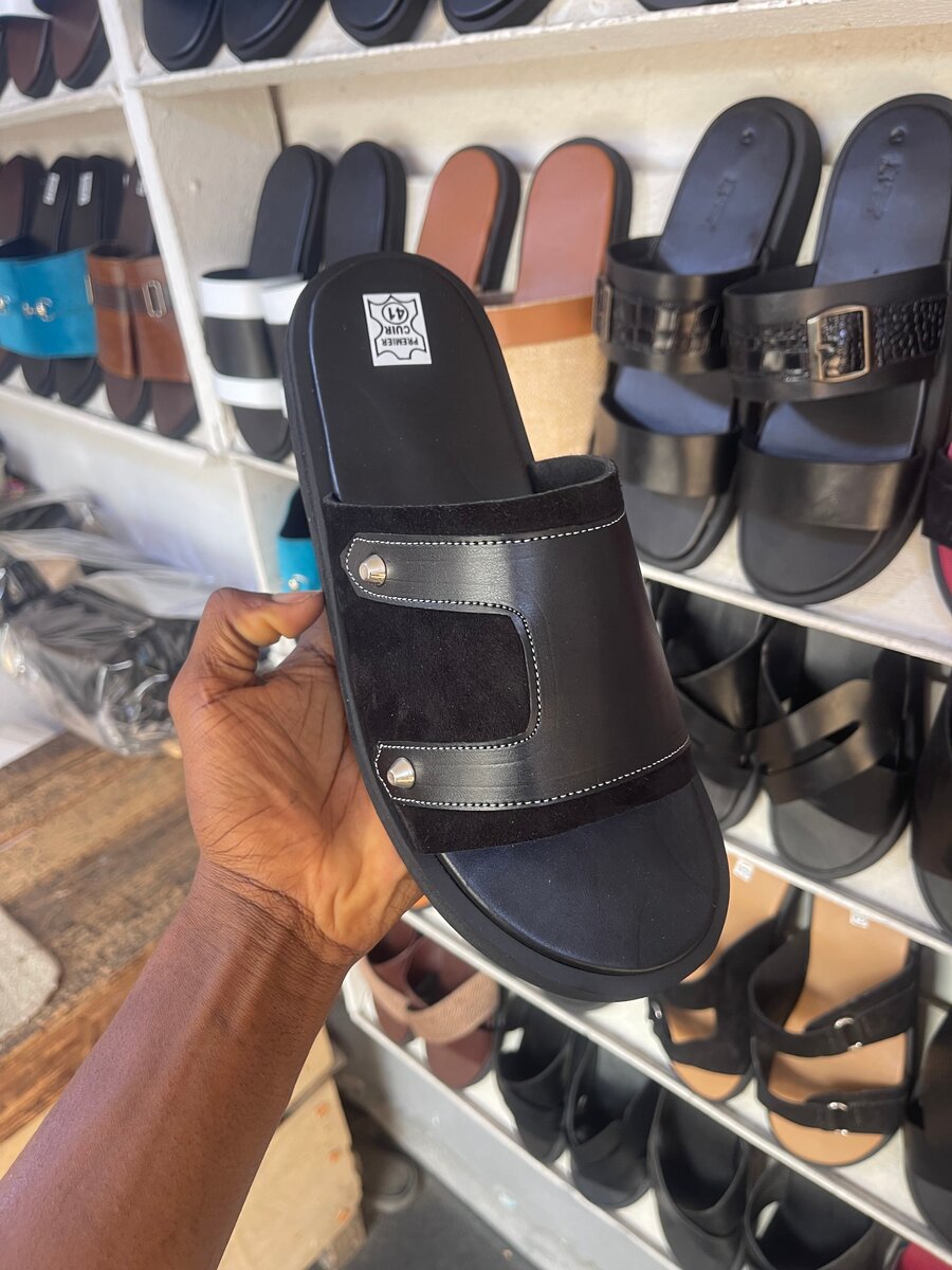 Sandales en cuir homme tendance