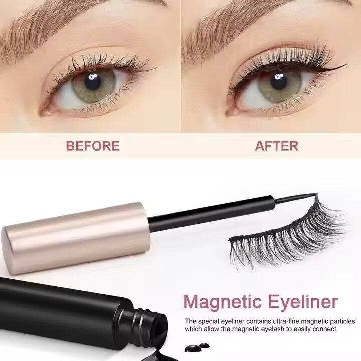 Cils Magnétiques avec Eyeliner