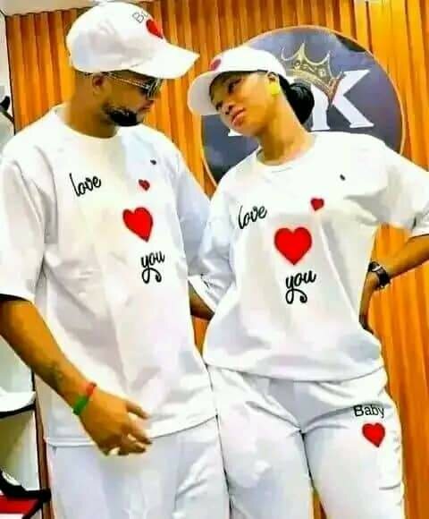 Tenue assortie couple cœur