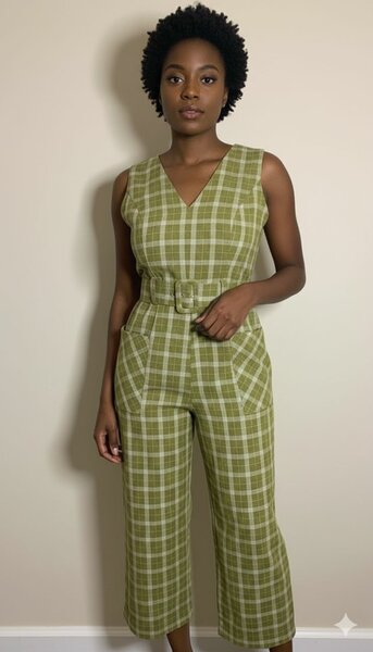 Combinaison à carreaux vintage