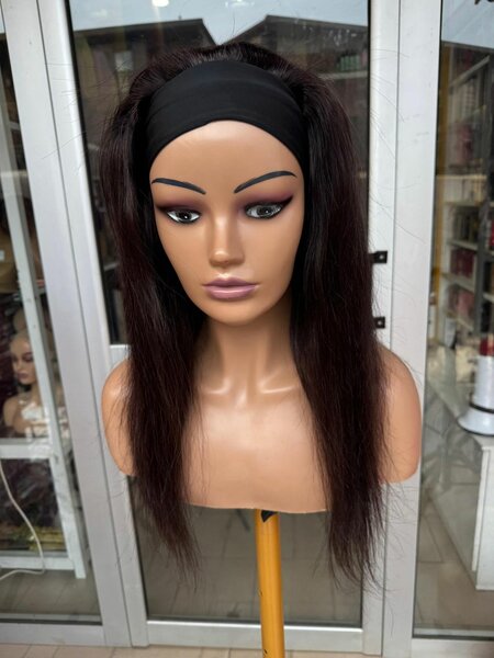 Perruque Headband Noire