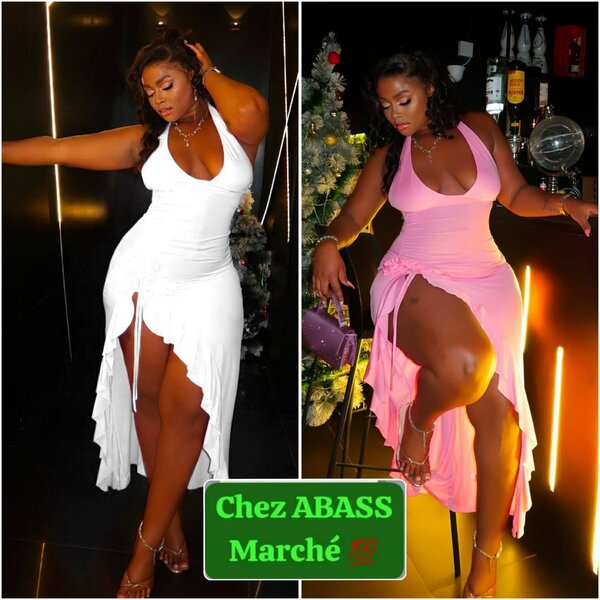 Robe de soirée fendue