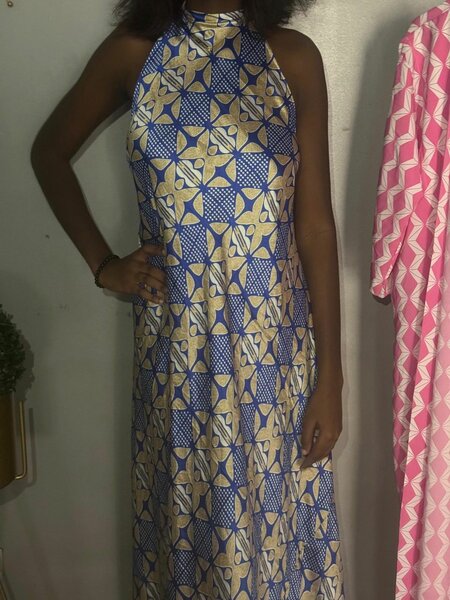 Robe maxi imprimée élégante