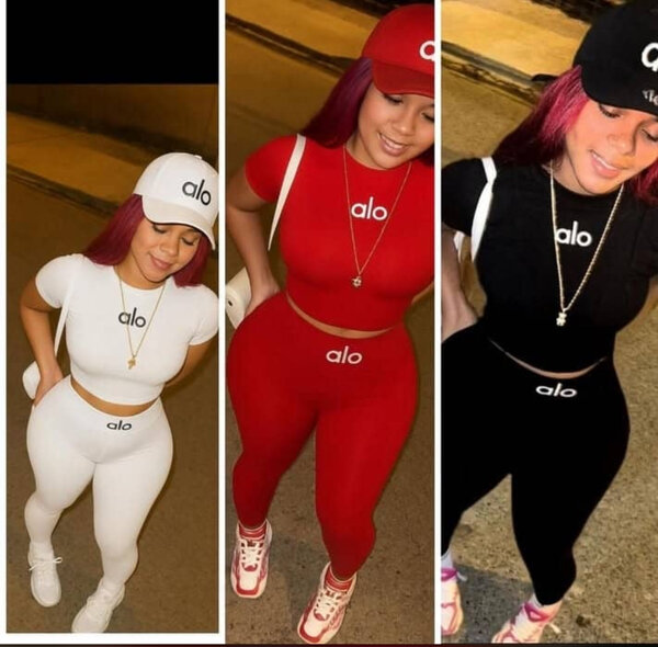 Tenue de sport assortie femme