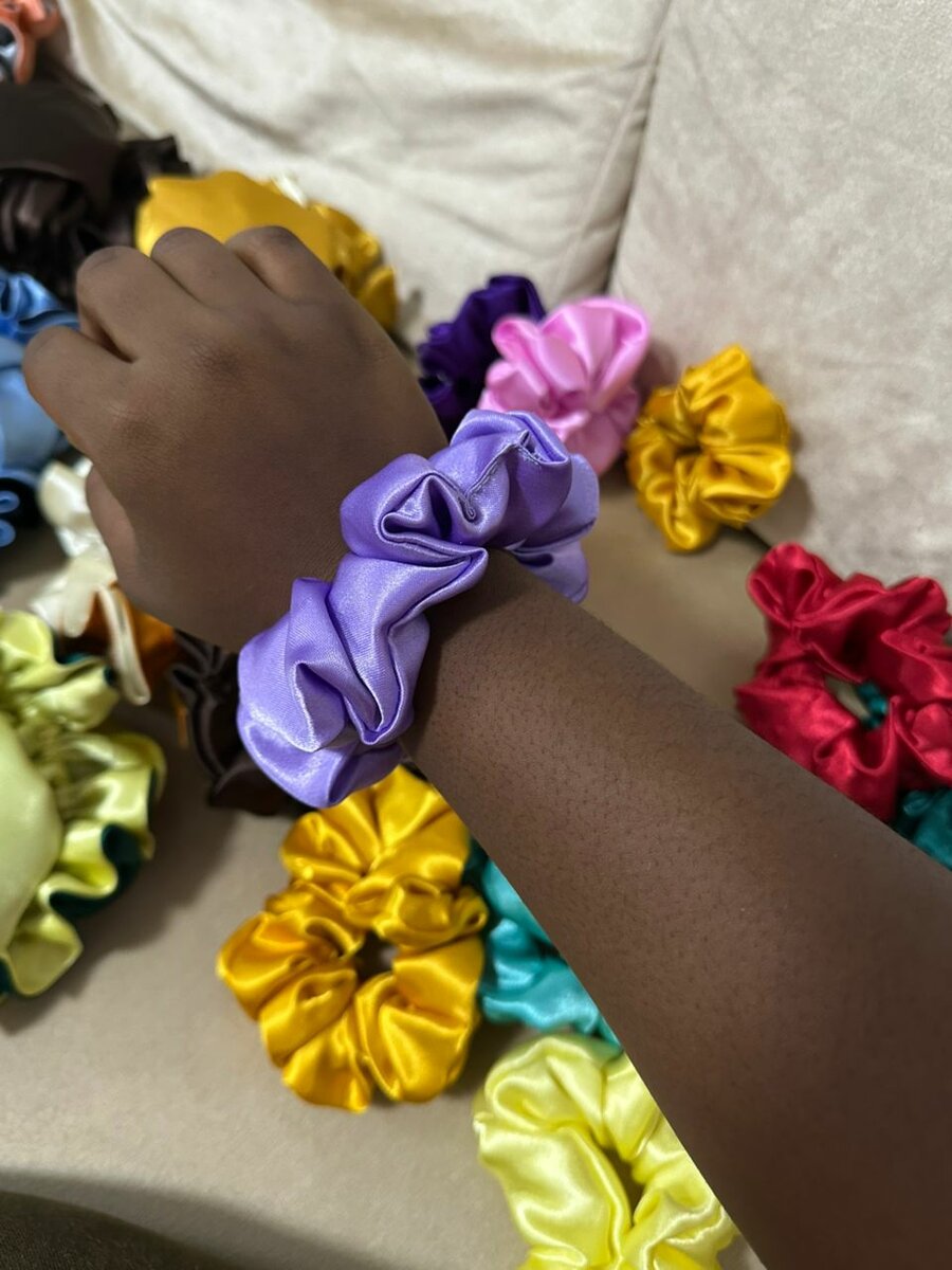 Élastiques en satin colorés