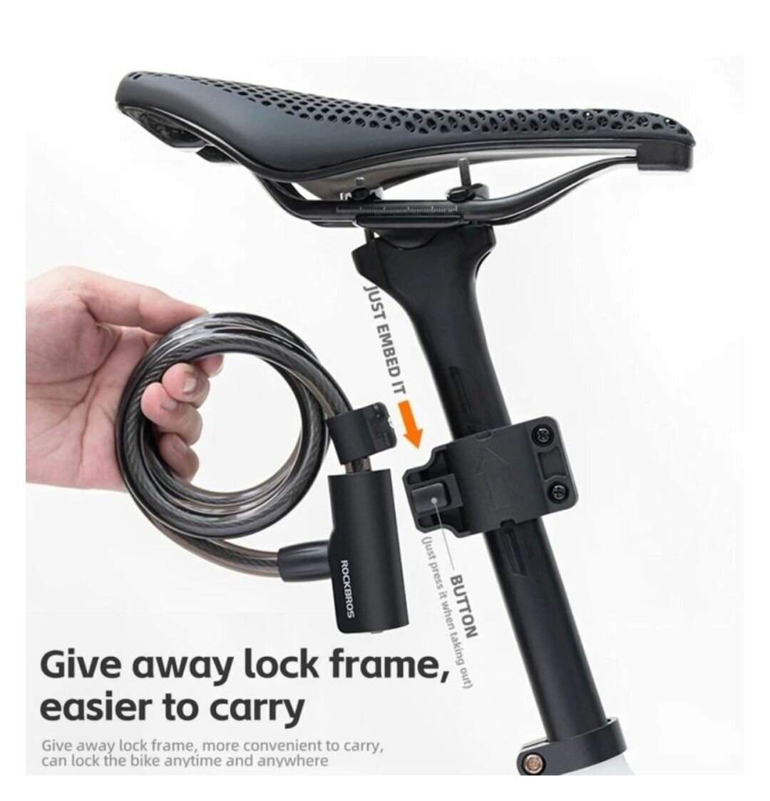 STEEL CABLE BICYCLE LOCK ANTI-THEFT MTB