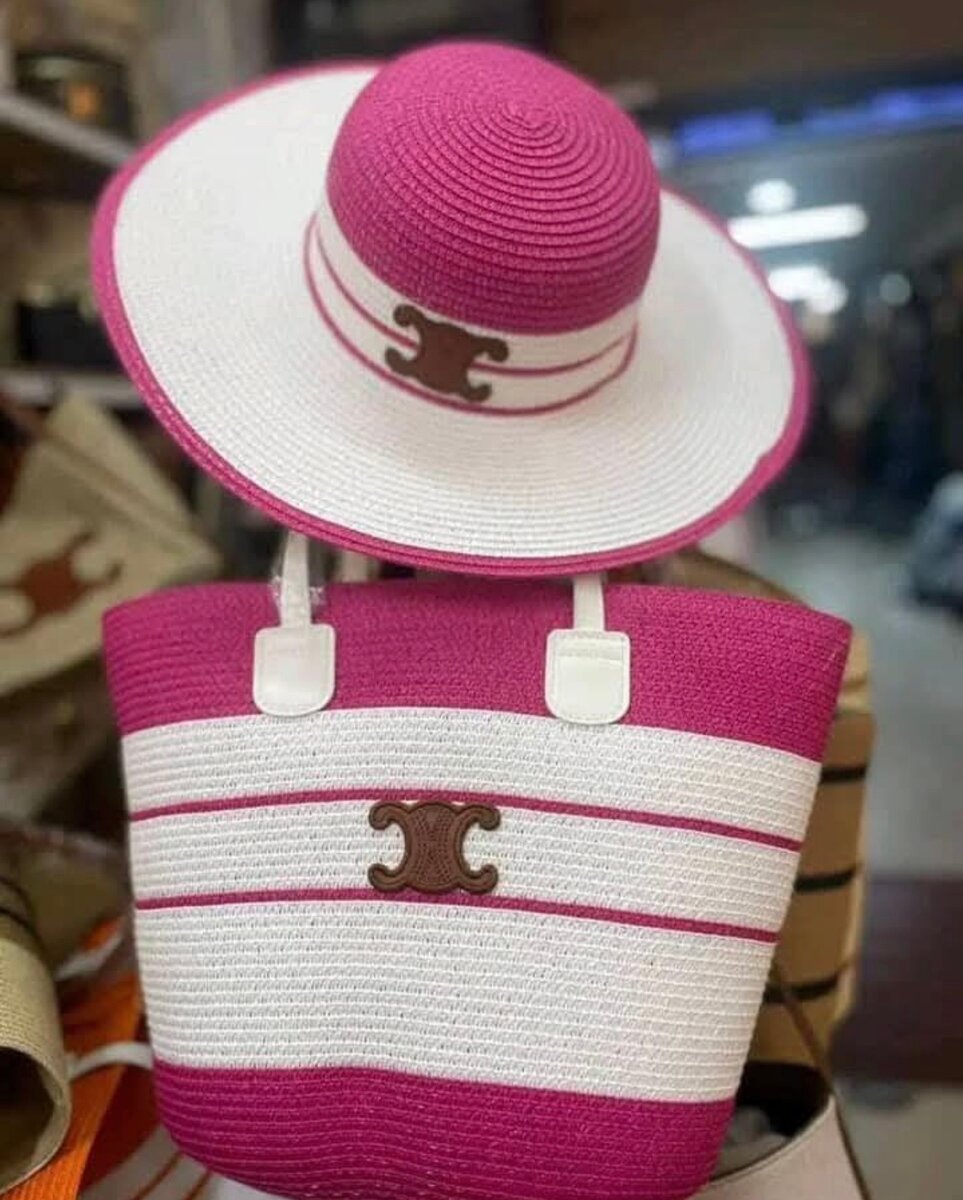 Ensemble chapeau et sac