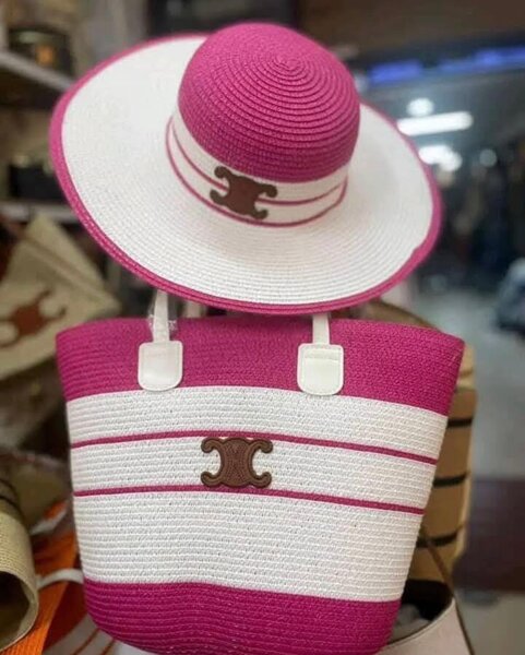 Ensemble chapeau et sac