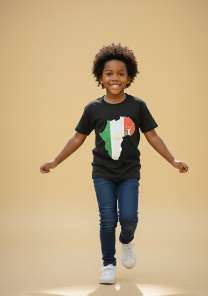 T-shirt enfant Afrique couleur