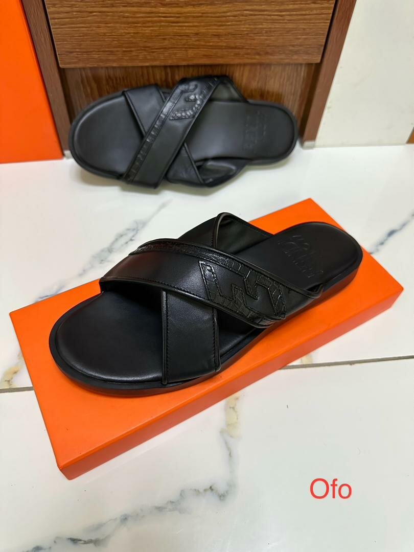 Sandales noires élégantes pour hommes