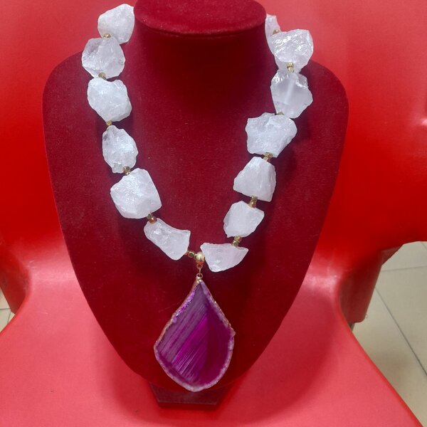 crystal stone necklace