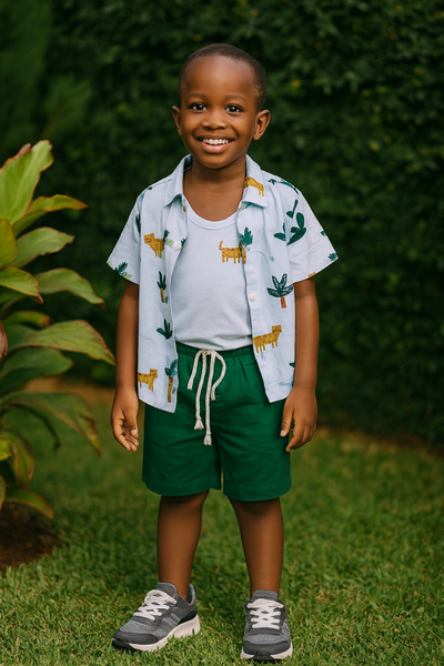 Ensemble garçon estival imprimé