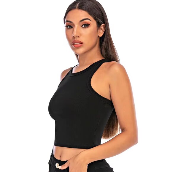 Débardeur Femme Échancré Noir