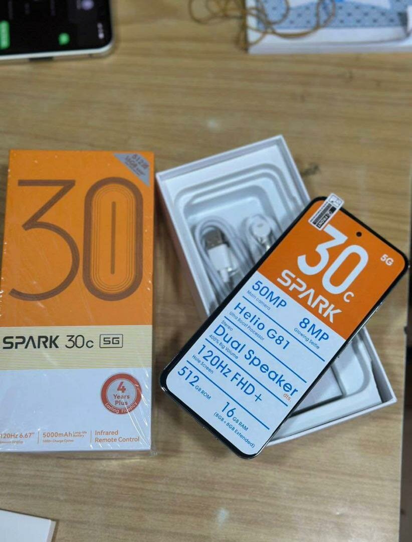 Téléphone Tecno Spark 30c 5G