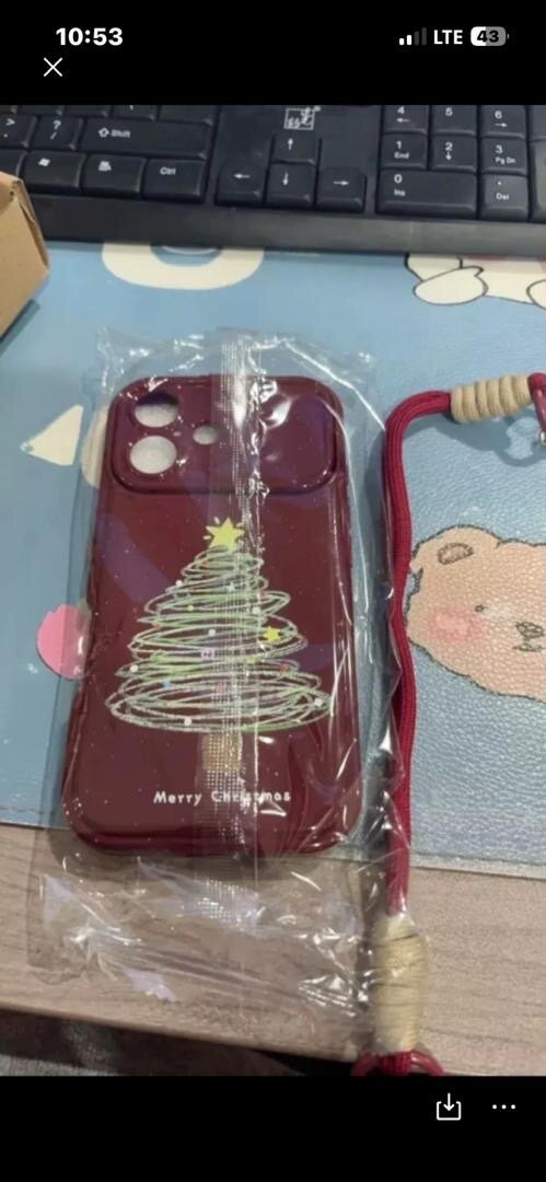 Coque Noël iPhone avec Corde