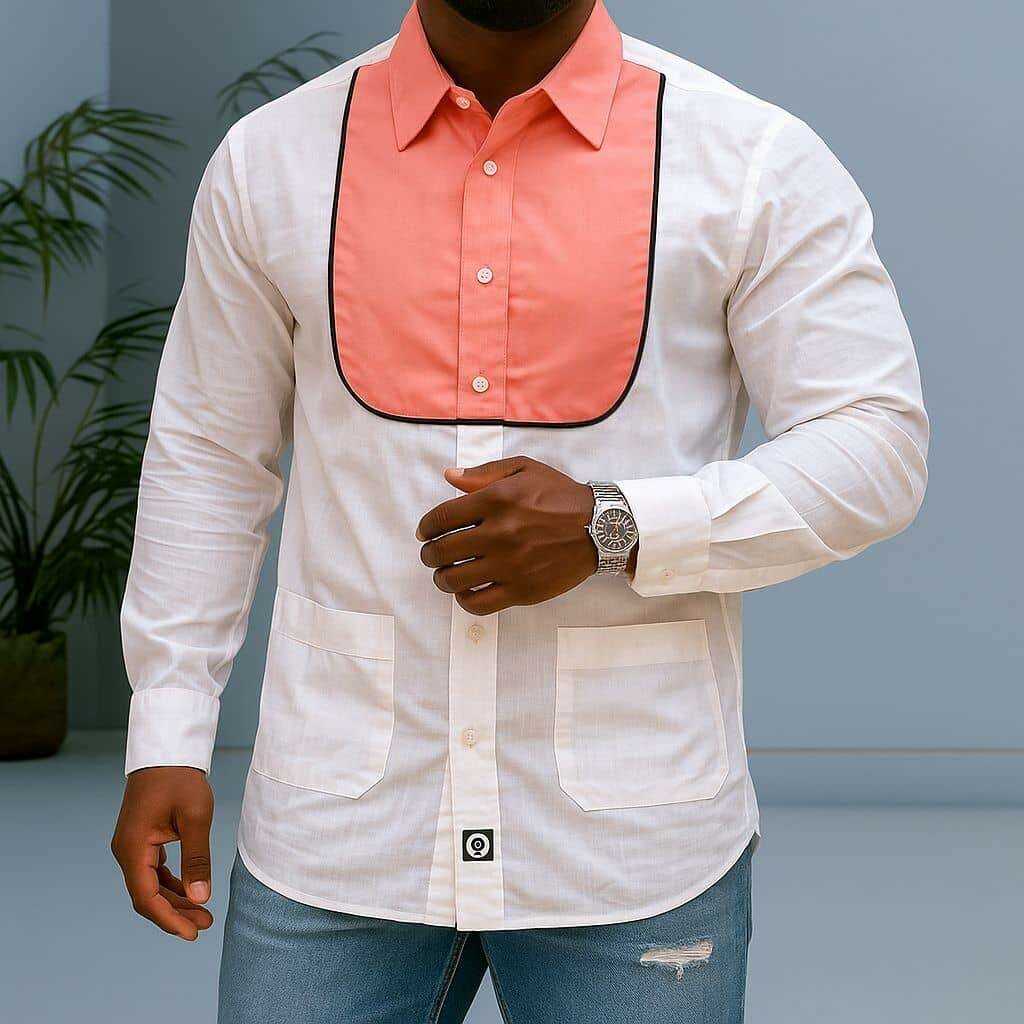 Chemise Homme Bicolore Élégante