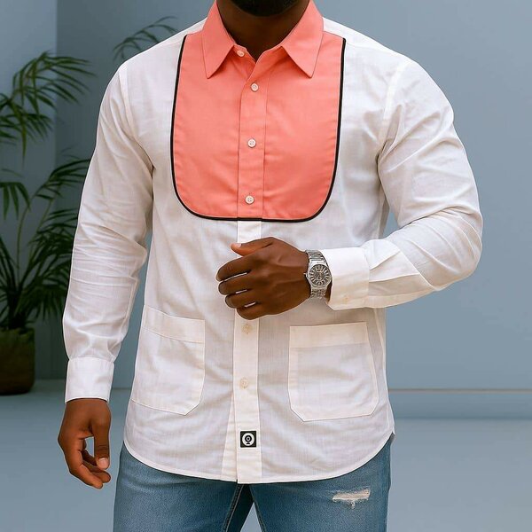Chemise Homme Bicolore Élégante