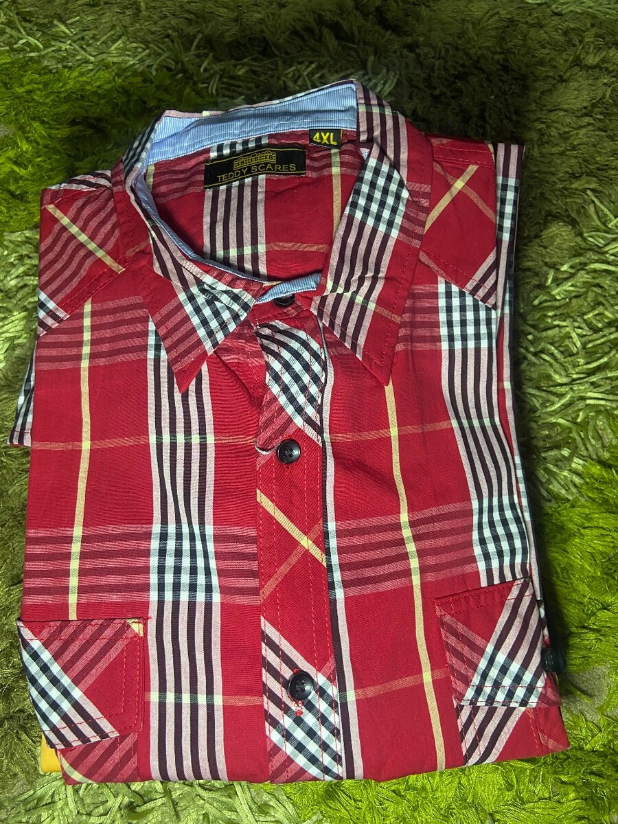Chemise Homme à Carreaux 4XL