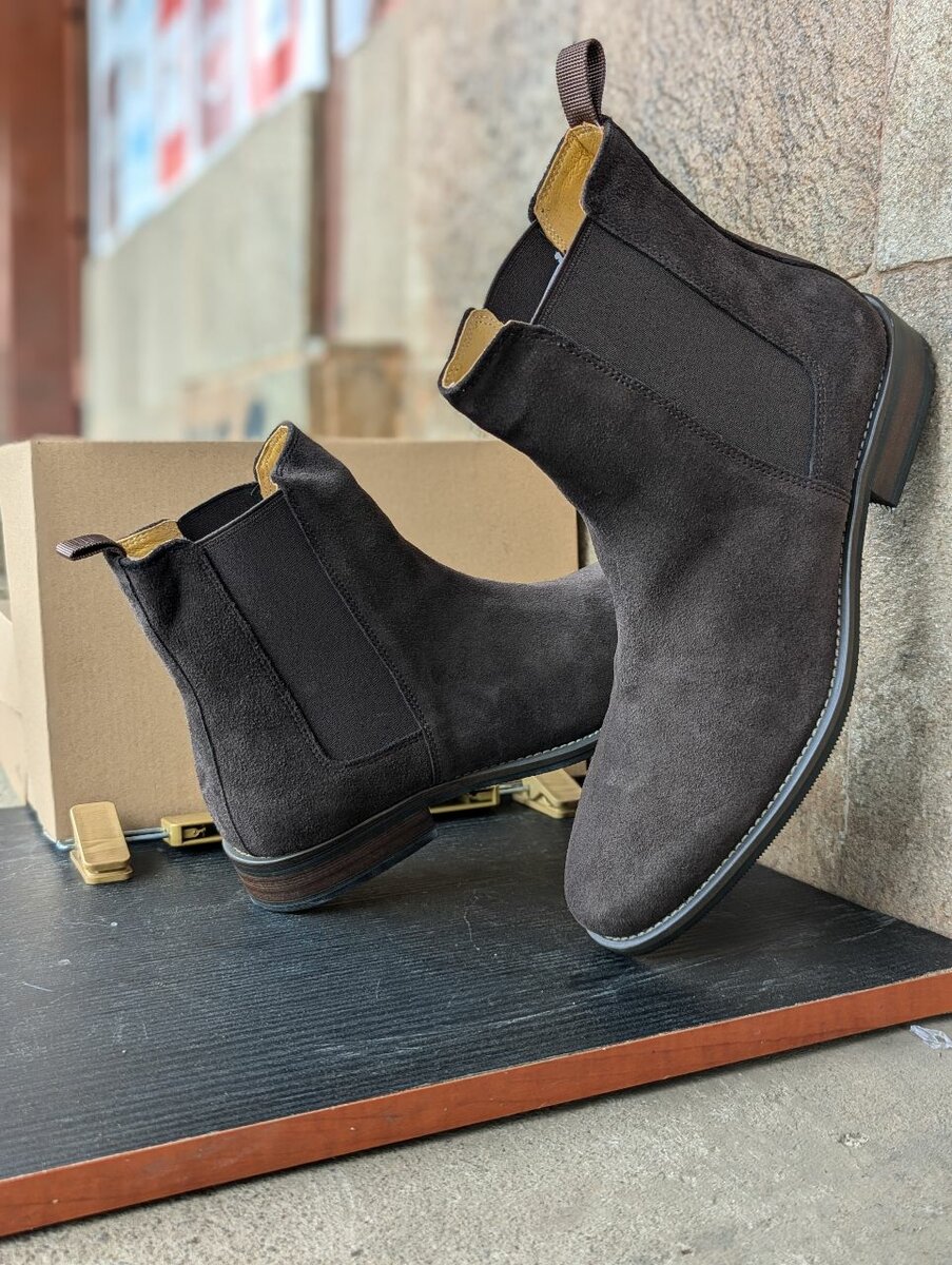 BERLUTI PARIS SUED BOOTS