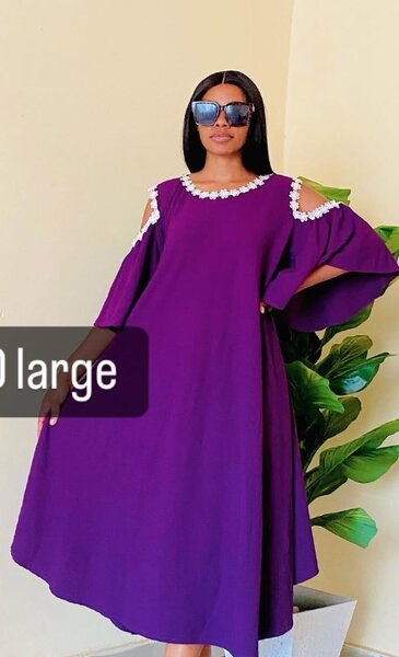 Elegant indigo dress large