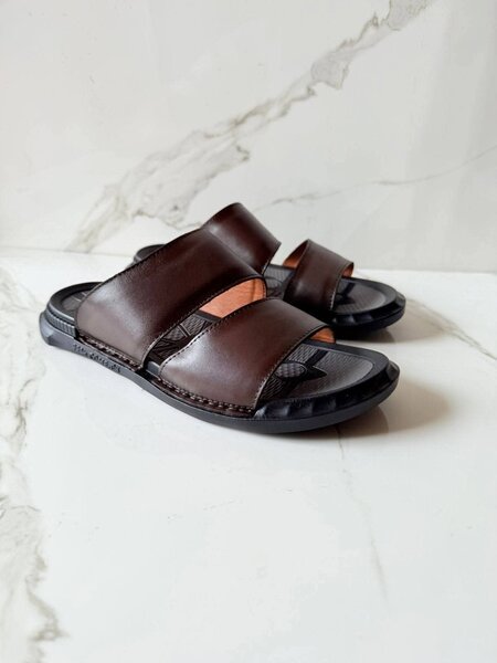 Sandales en cuir homme