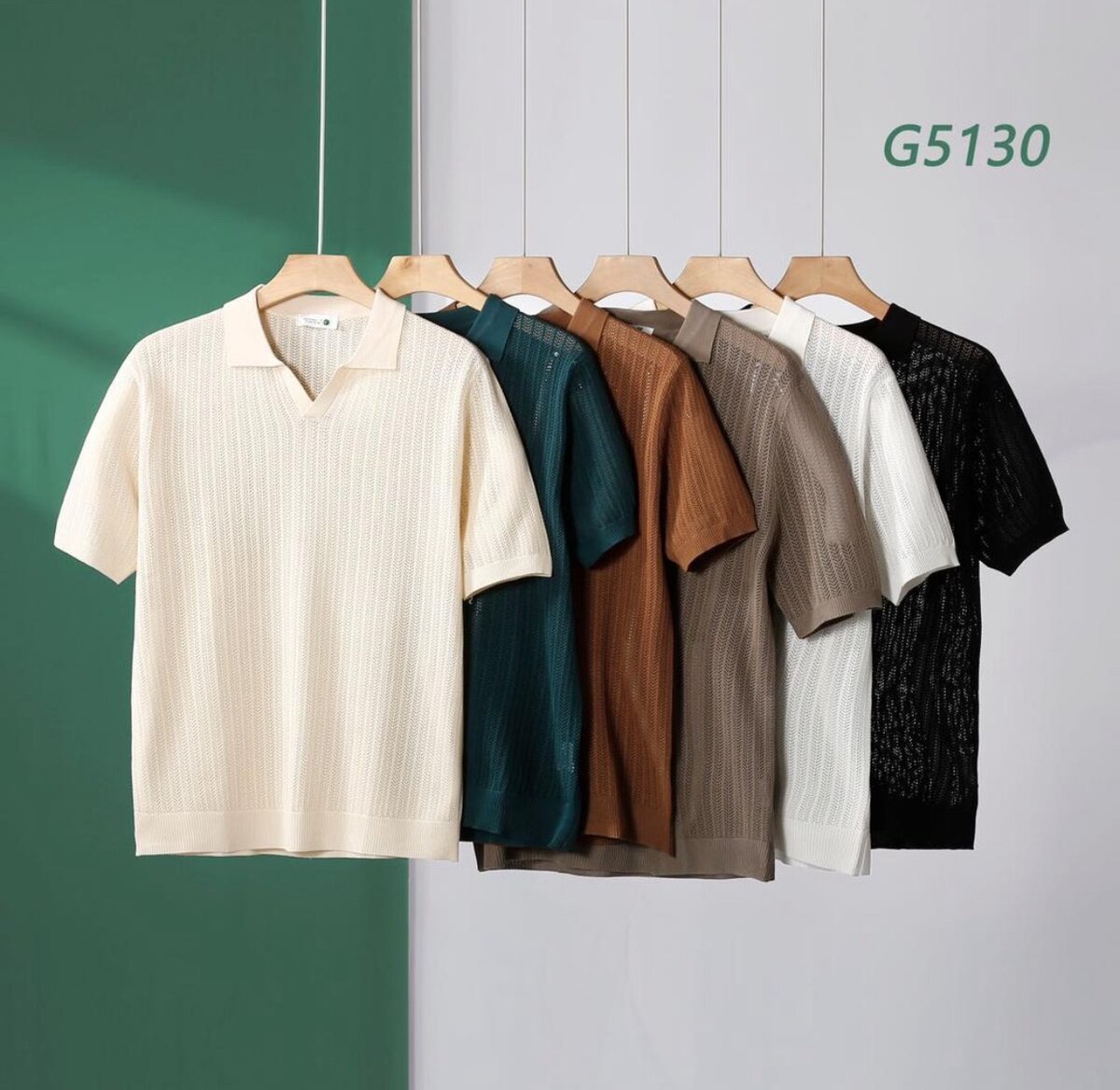 Polo en maille moderne homme