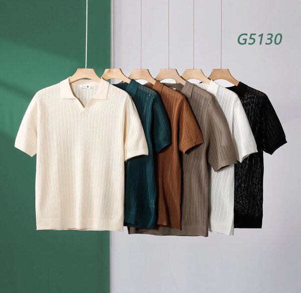 Polo en maille moderne homme