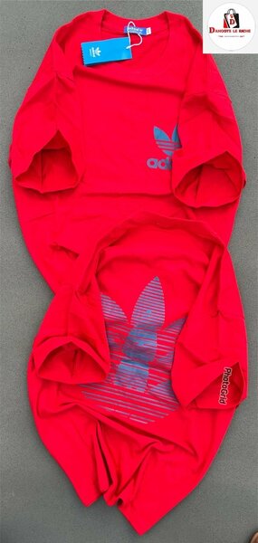 T-shirt rouge logo imprimé