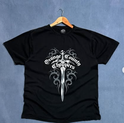 Rare Biker Orange County Choppers 🏍️ t shirt size : L 