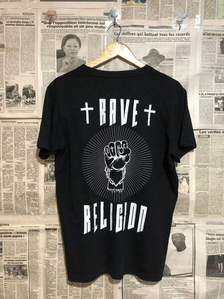 T-shirt Rave Religion Noir