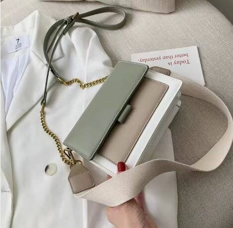 Sac à main en cuir multicolore