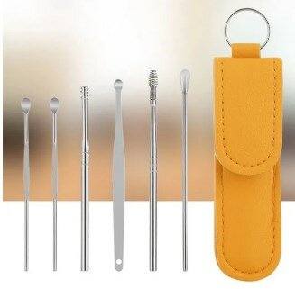Ear Wax Cleaning Kit, 6 Pcs Ear Pick Tools
